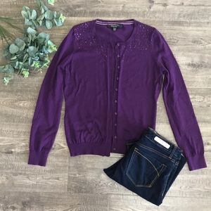 Purple Sparkle Cardigan